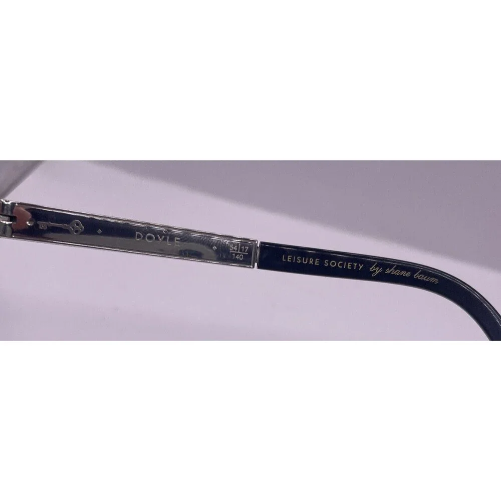 Leisure Society by Shane Baum Doyle Black Eyeglasses 12K GP Titanium 54-17-140